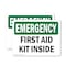 Signmission First Aid Kit Inside, 24 in W x Rectangle, Aluminum OS-2PACK-EM-A-1824-L-10370 - alternate 1